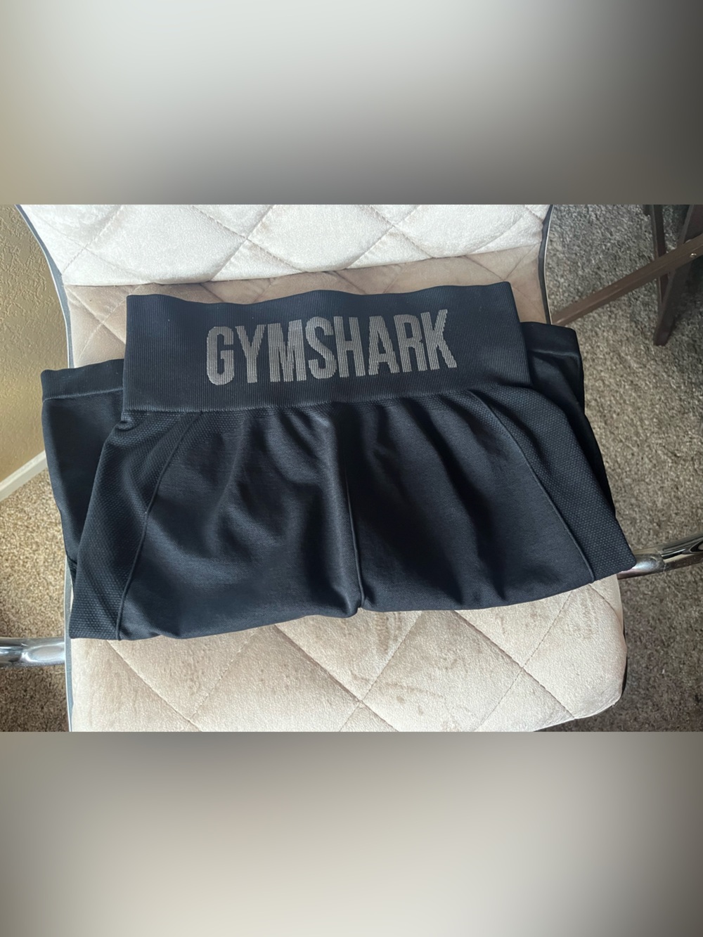 Gymshark Black Women's Active Shorts with Branded Waistband
